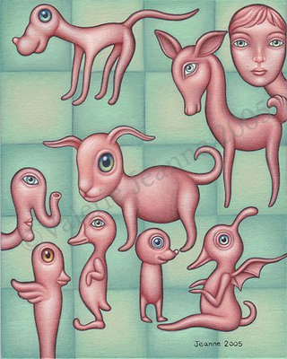 Illustration for article titled People and animals are twisted by the imagination of Valerie Jeanne
